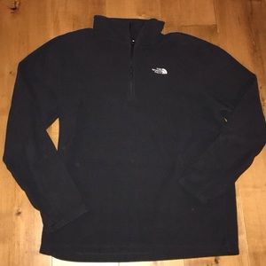 The North Face Fleece 1/4 ZIP Black Sz L